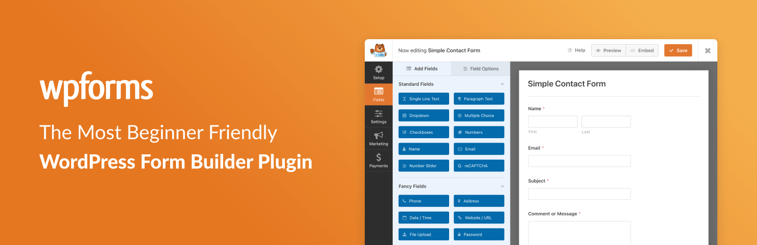 Best Lead Generation Form Builder: WPForms