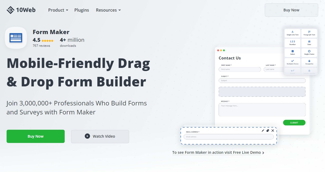 Form Maker - WordPress Contact Form Plugin