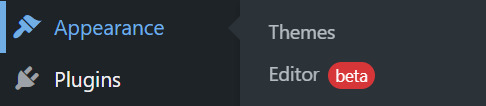 Site Editor Option in WordPress 5.9