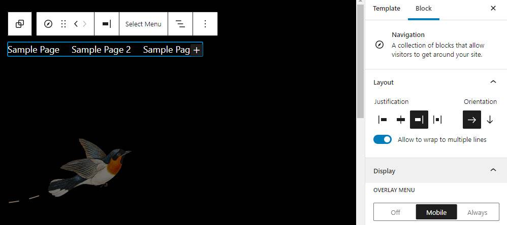Navigation Menu Block