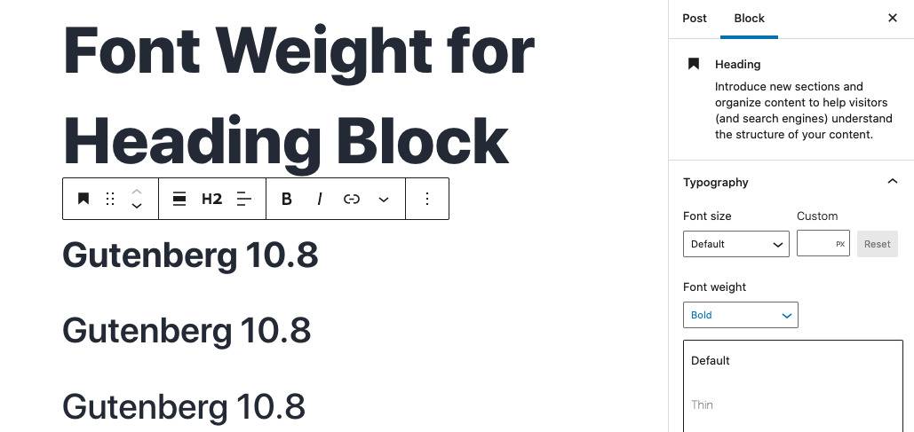 Heading Block