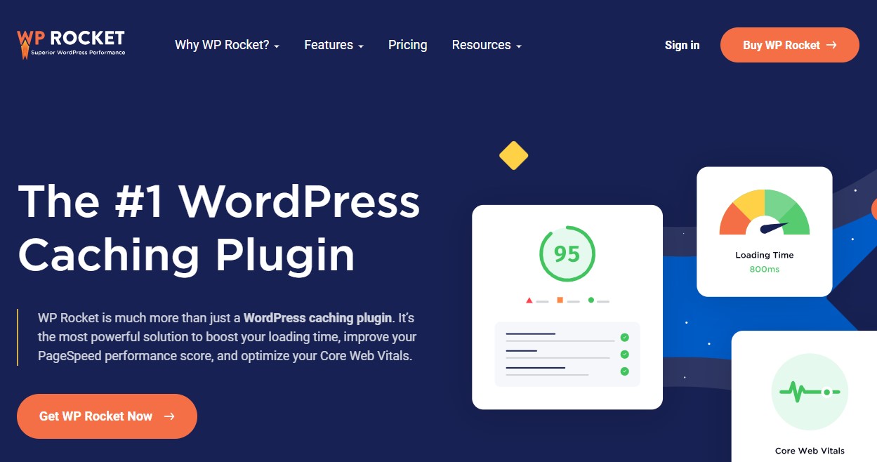 WP Rocket: #1 WordPress Caching Plugin