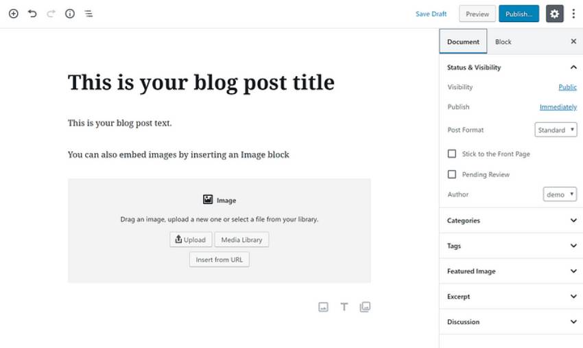 WordPress Post Screen