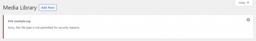 WordPress SVG Error