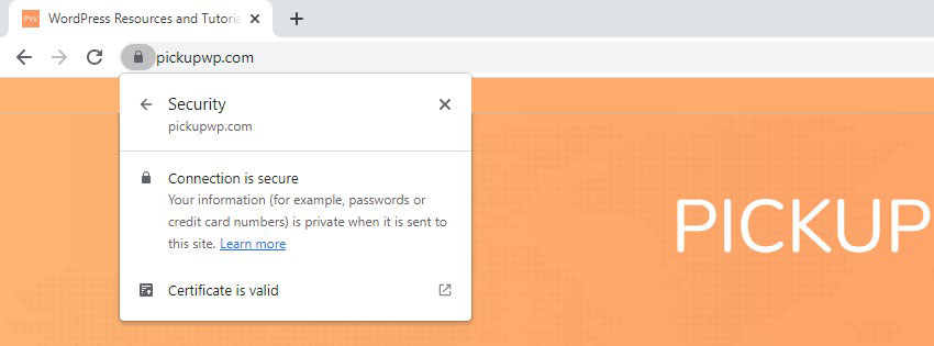 A Site Secured by SSL and HTTPs
