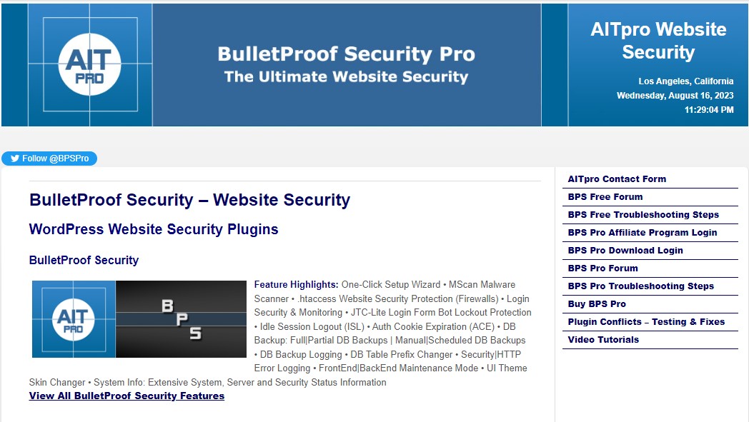 WordPress Website Security Plugins