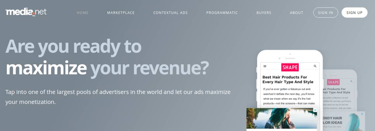 Media.net - Best Google AdSense Alternative for Blogger