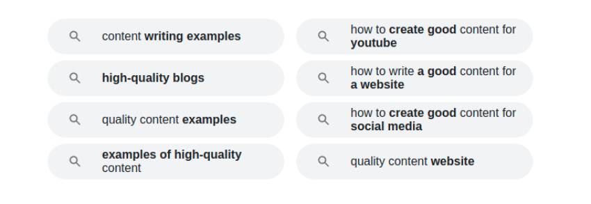 LSI Keywords in Google Search