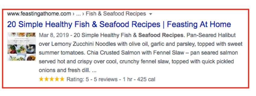 Rich Snippets in Search Results