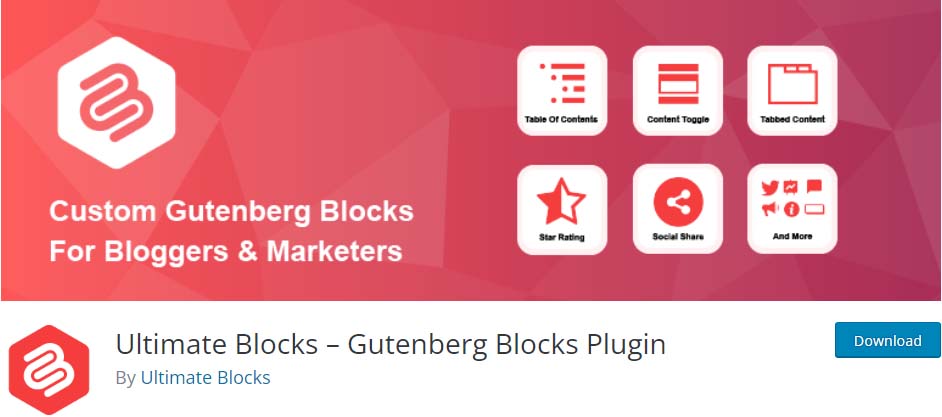 Ultimate Blocks – Gutenberg Blocks Plugin