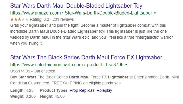 Rich Snippets Example