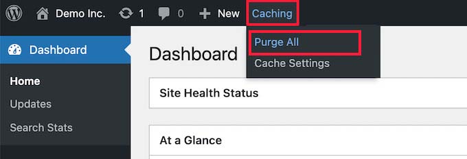 Clear Bluehost Cache