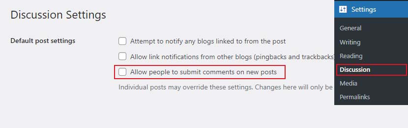Disable Comments on Future Posts