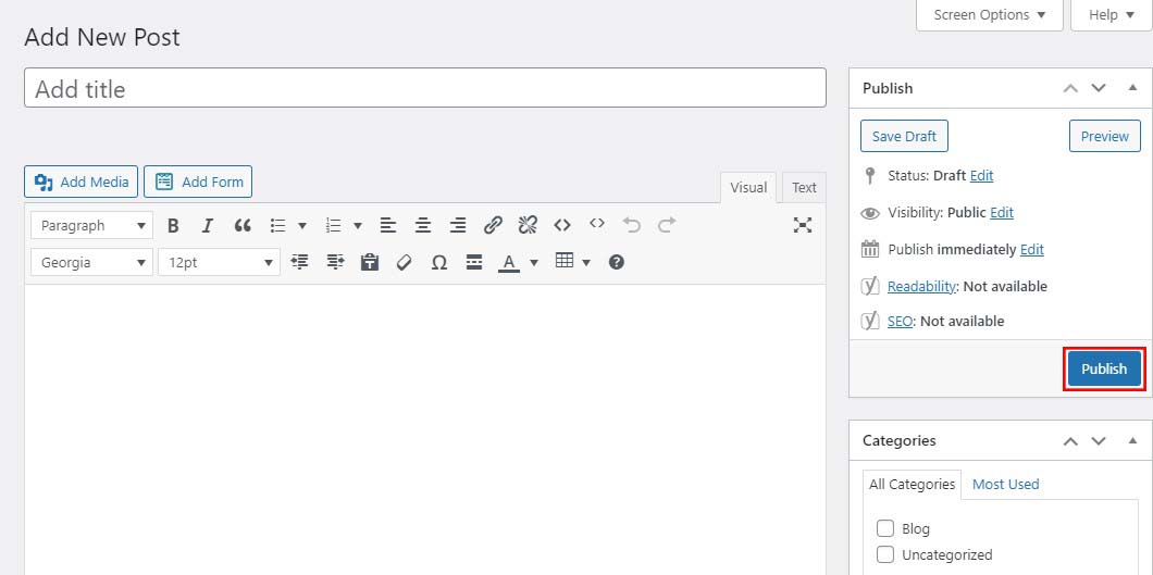 Publish WordPress Posts