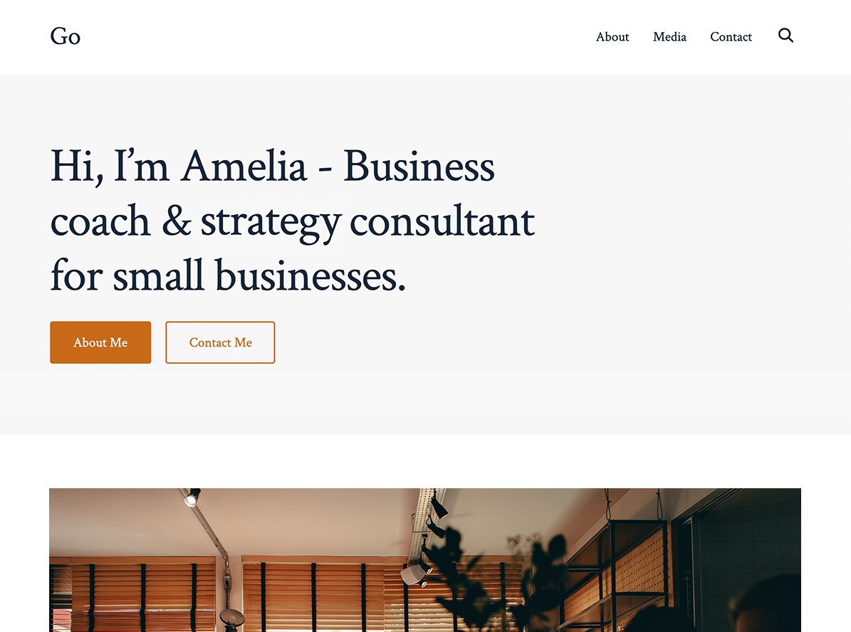 Go - Free WordPress Theme