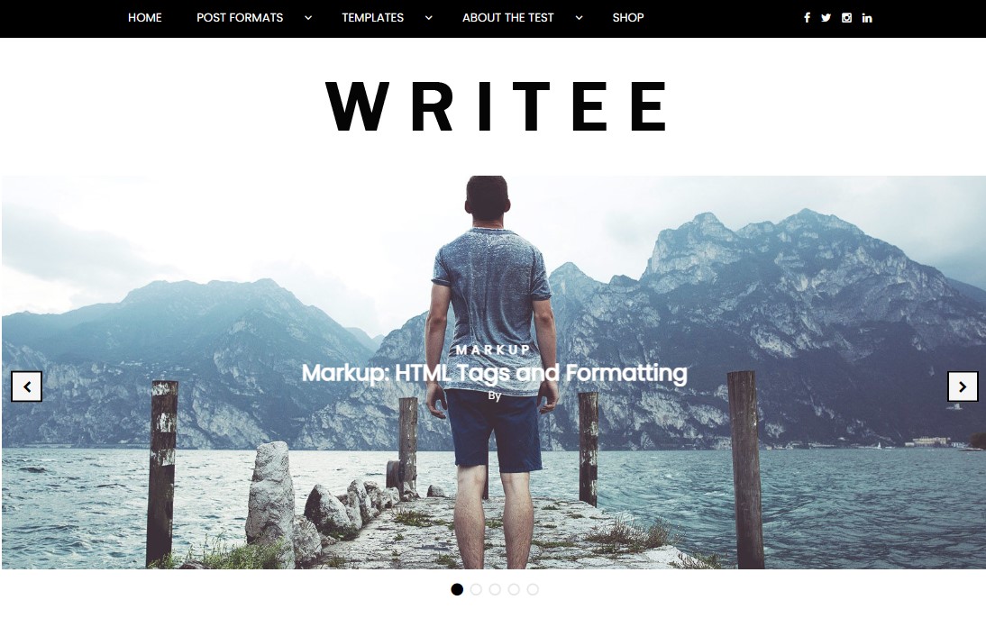 Writee - Free WordPress Blog Theme
