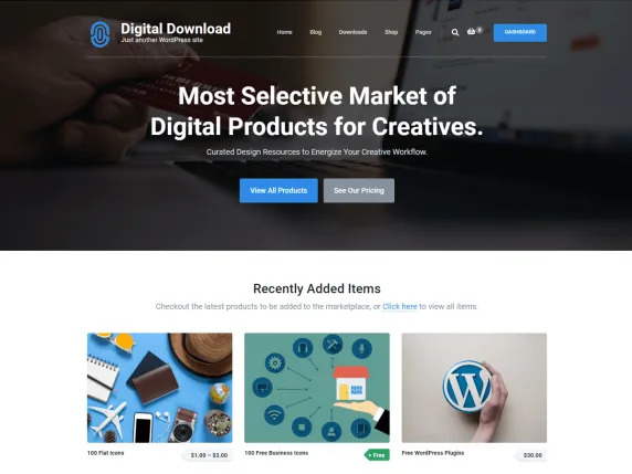 Digital Download – Free WordPress Theme