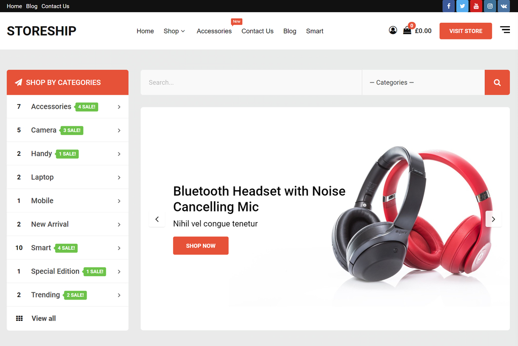 Storeship – Multipurpose eCommerce WordPress Theme