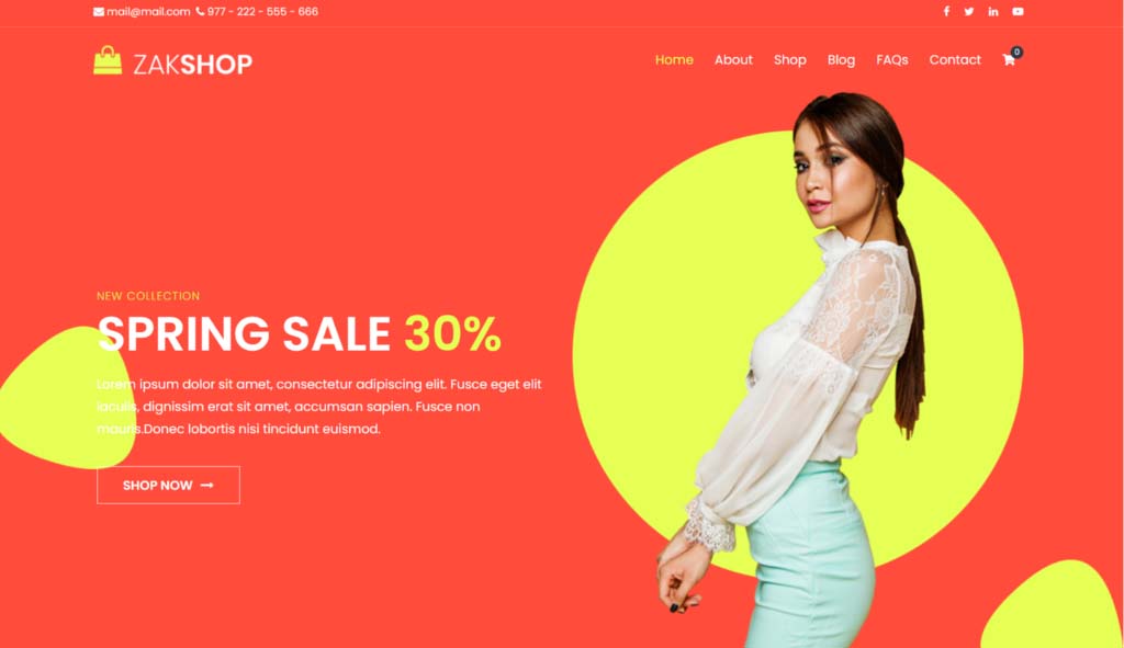 Zakra – SEO Optimized Free WordPress Theme
