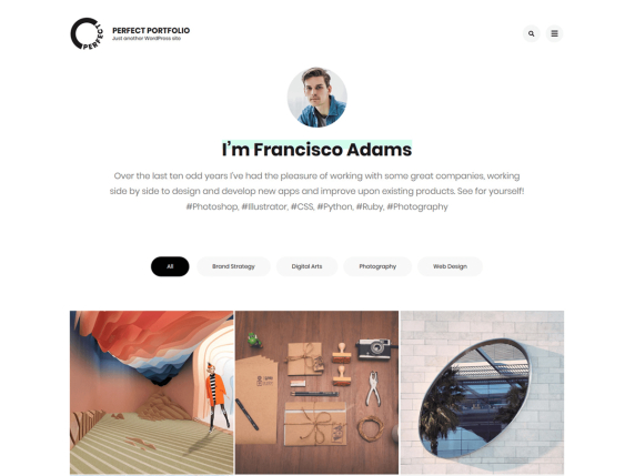 Perfect Portfolio - Free WordPress Theme