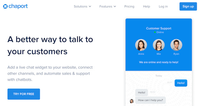 WP Live Chat + Chatbots Plugin for WordPress – Chaport