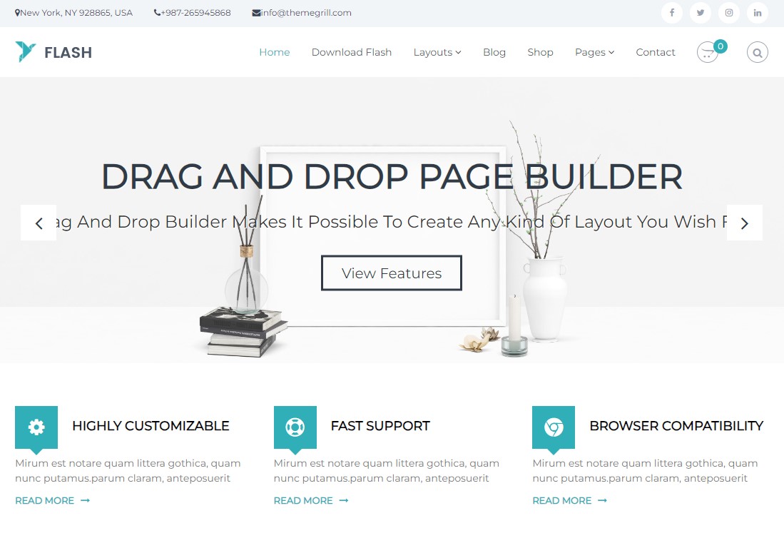 Flash - Portfolio WordPress Theme