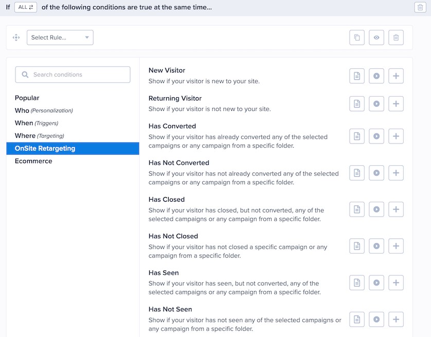 OptinMonster Onsite Retargeting Feature