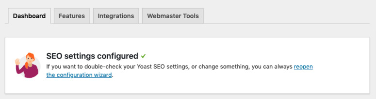 Yoast SEO Setup Wizard Complete