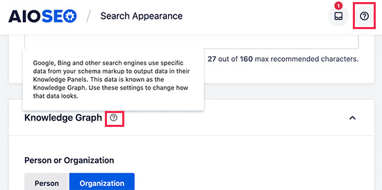 All in One SEO Help Options
