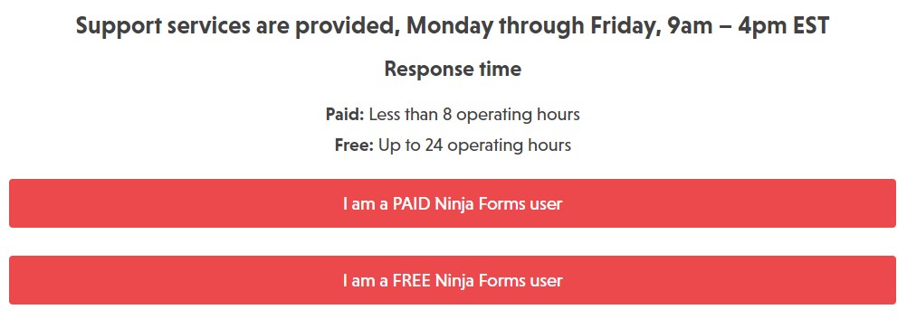 Ninja Forms Support