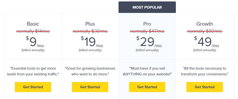 OptinMonster Pricing