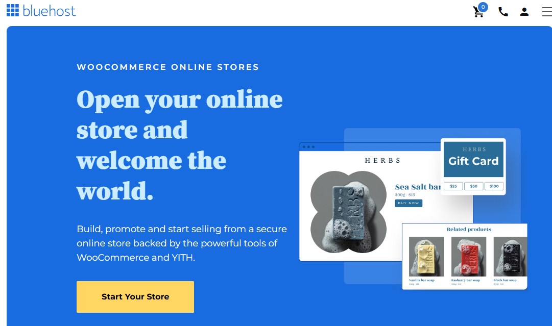 Bluehost WooCommerce Plan