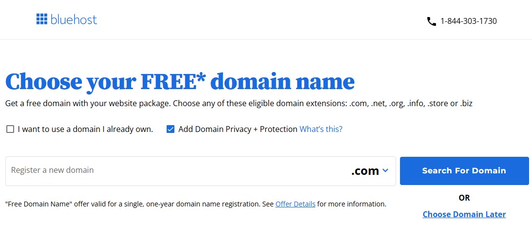 Choose Domain Name