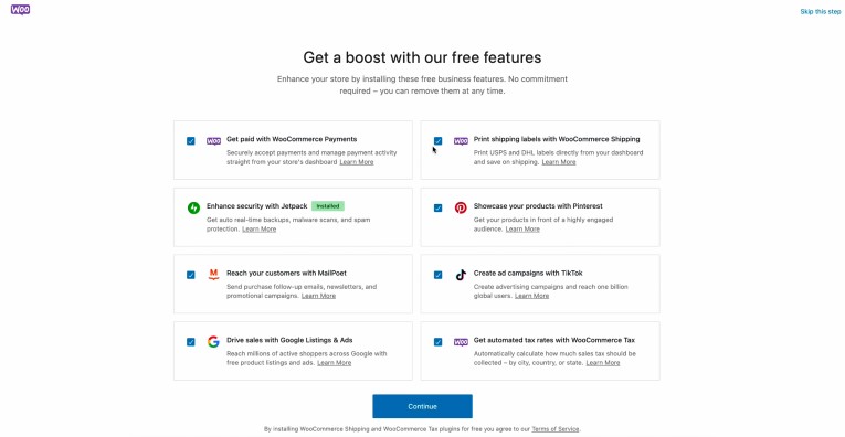 Installing Free WooCommerce Extensions