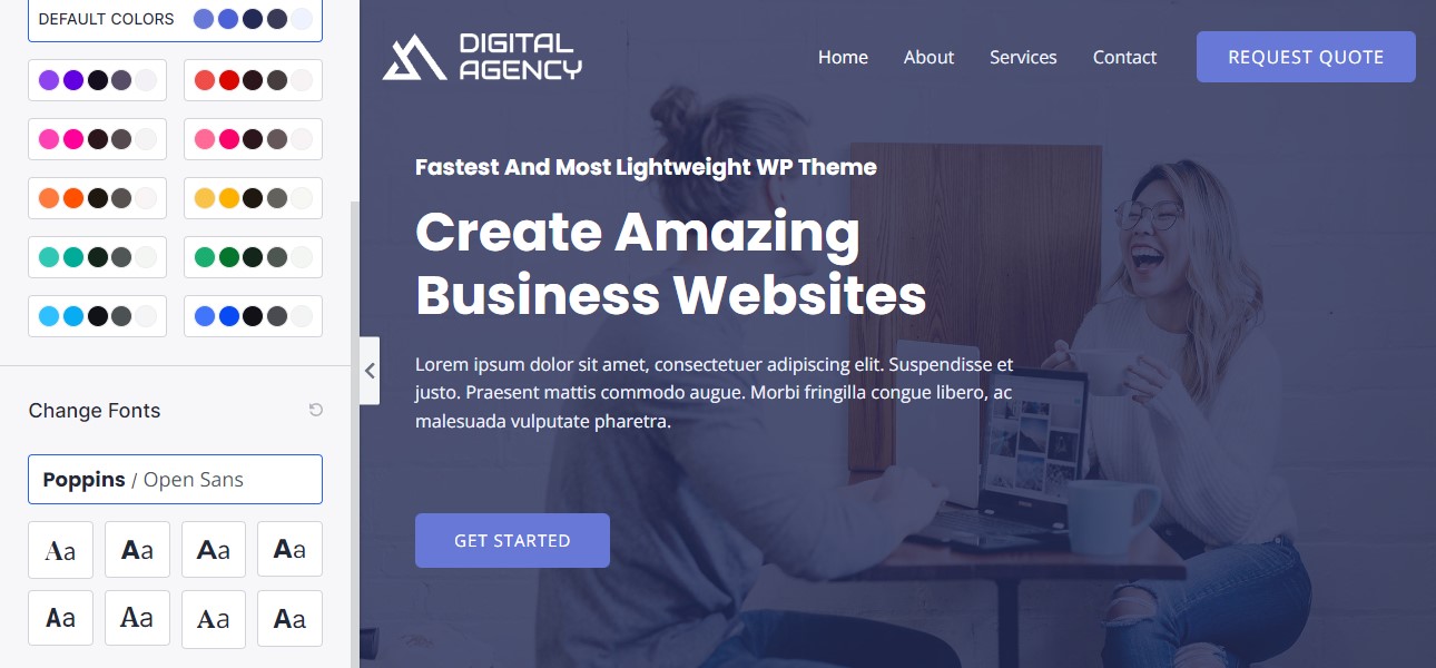 Choose Color and Fonts for Your Templates