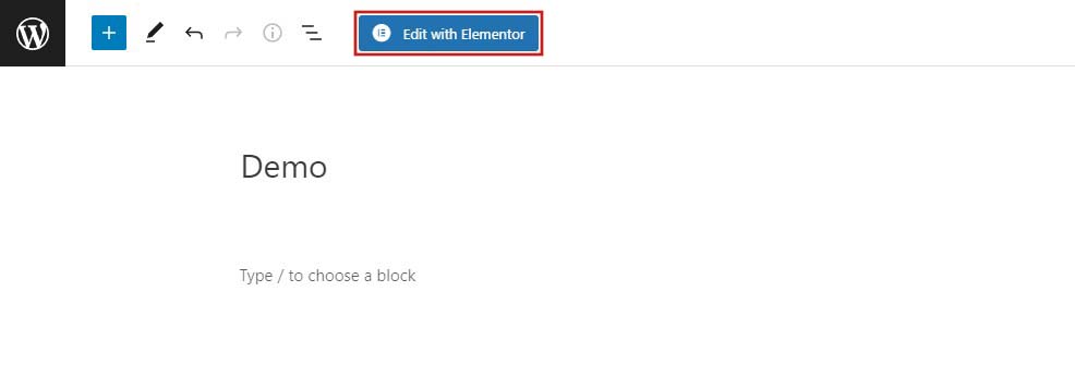 Edit a WordPress Page With Elementor