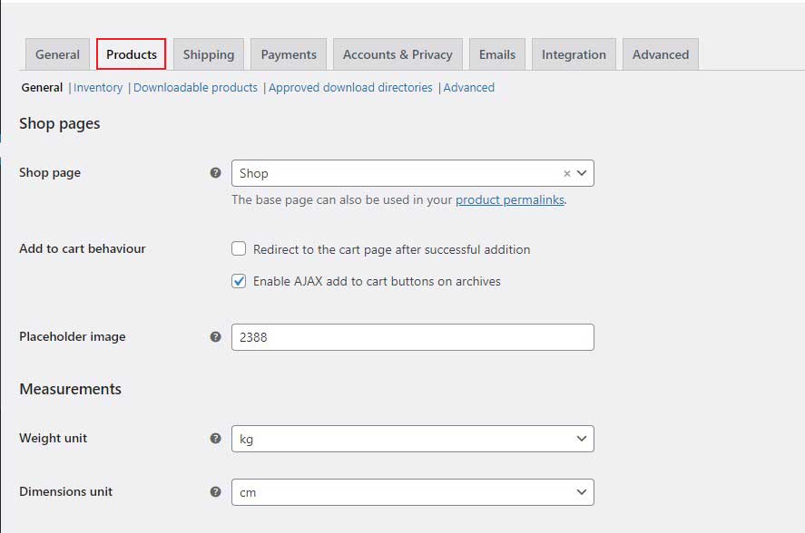 WooCommerce Product Settings