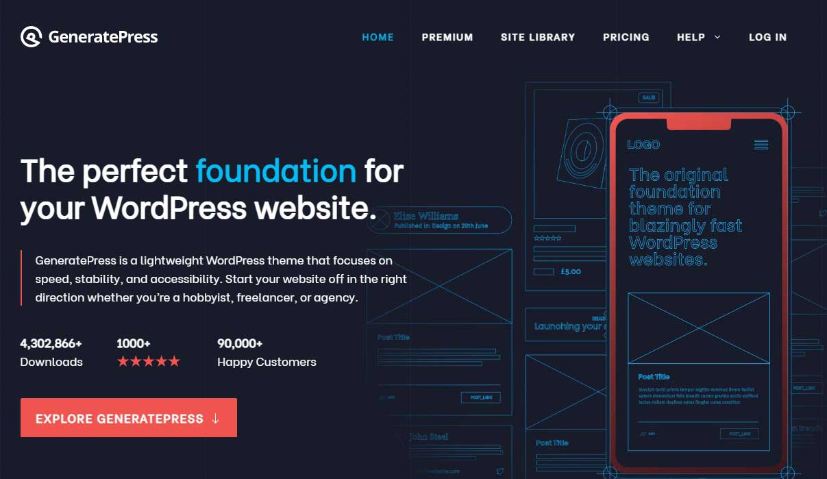 GeneratePress - Lightweight WordPress Theme