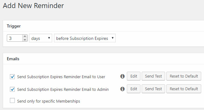 Create Email Reminder in MemberPress