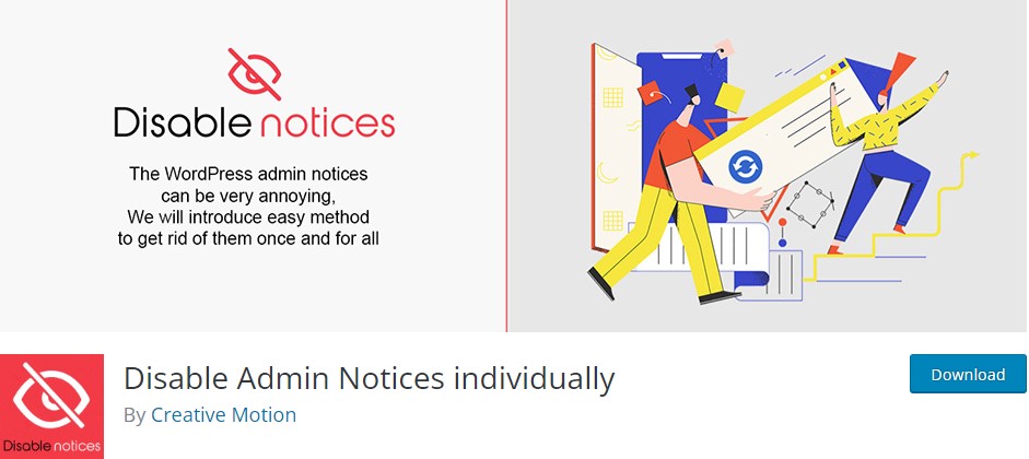 Disable Admin Notices individually – WordPress plugin