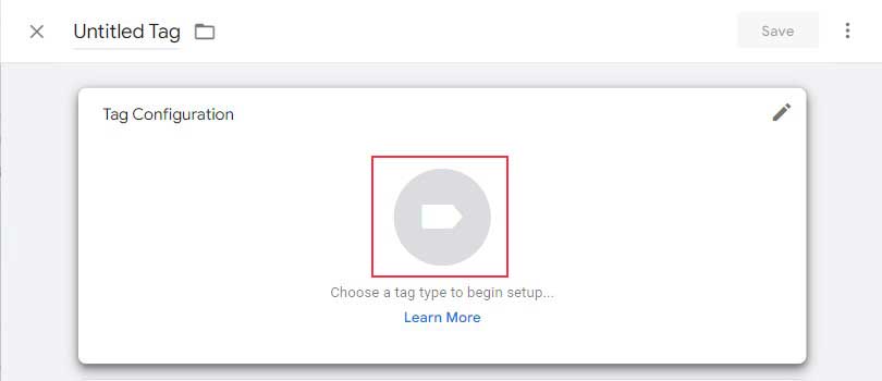 Click the Icon to Choose the Tag
