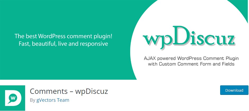 wpDiscuz - The Best WordPress Comment Plugin