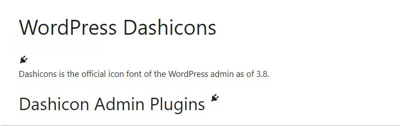 Dashicon Frontend Preview