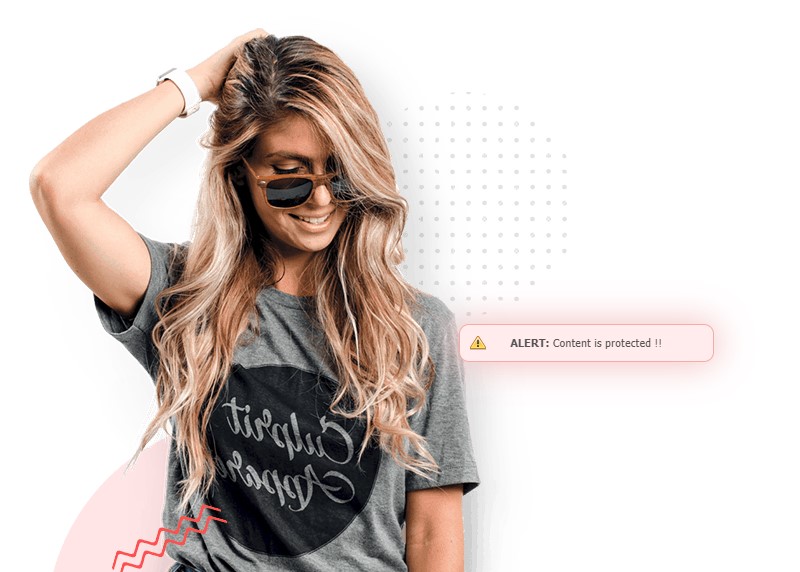 Content Protected Alert on Frontend