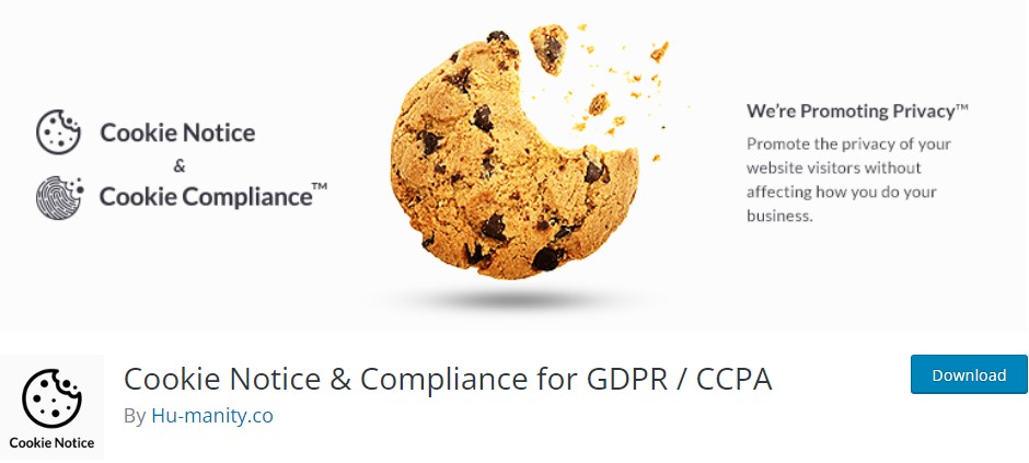 Cookie Notice & Compliance for GDPR / CCPA