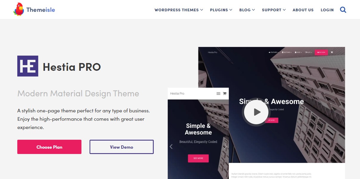 Hestia Pro WordPress Theme