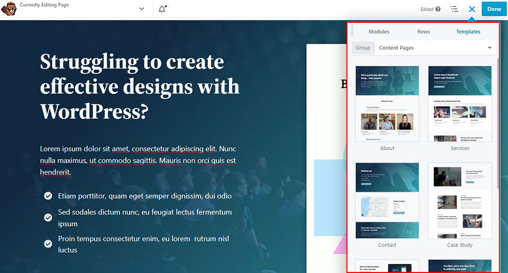 Beaver Builder Templates