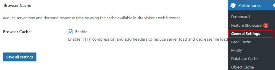 Enable Browser Cache in W3 Total Cache