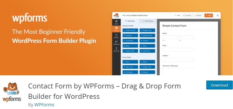 WPForms – Drag & Drop Form Builder for WordPress
