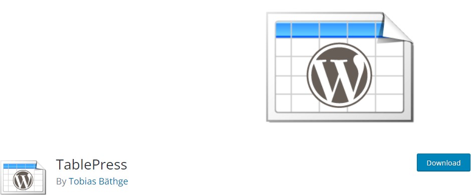 TablePress – Free WordPress Plugin